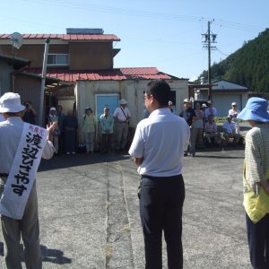 解散総選挙直前の、静岡県川根本町の町議選支援に行きました