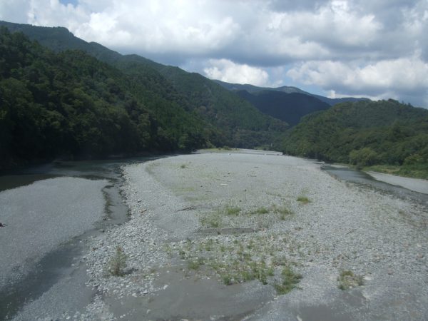 大井川の風景
