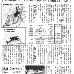 民報なかつがわ　10月25日号　中津川市立地適正化計画