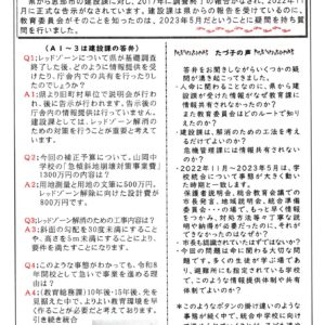 どくしゃニュース　多津子と南江の議員報告　１０月１５日号