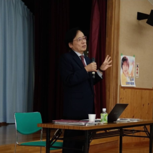 【つどい報告】井上さとし前参議院議員が語る「新政権の危険な実態・日本共産党の政策・希望ある社会への転換」