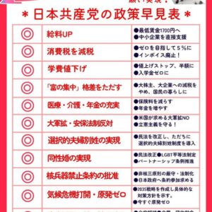 衆院選での北陸信越ブロックでの議席回復、県内選挙区候補の勝利へ最後までよろしくお願いします。